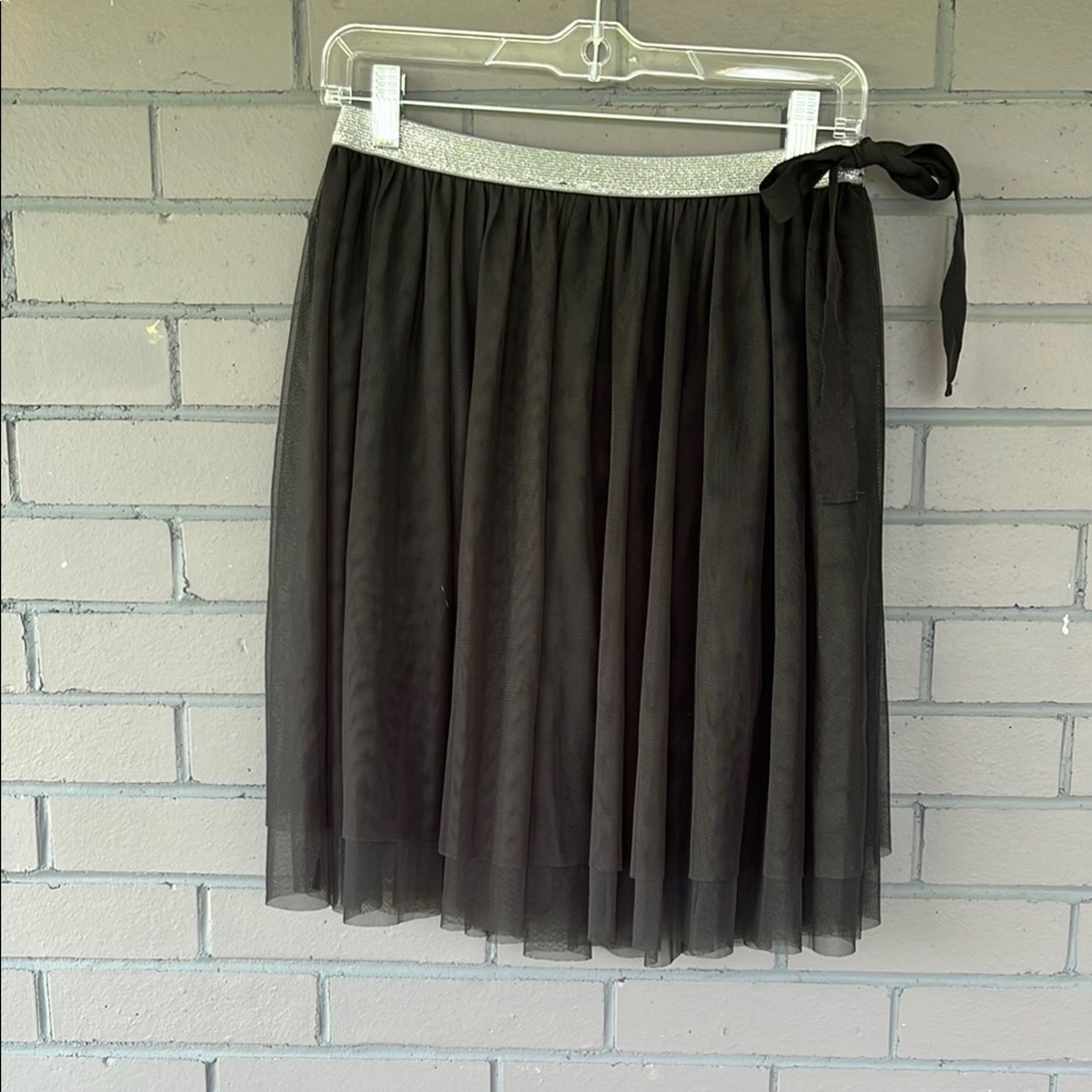 H&M Black Tulle Mini Skirt